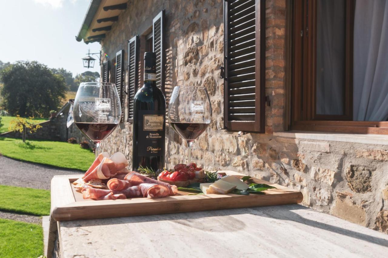 Wine Estate Rooms Paradiso Di Cacuci Montalcino Exterior photo